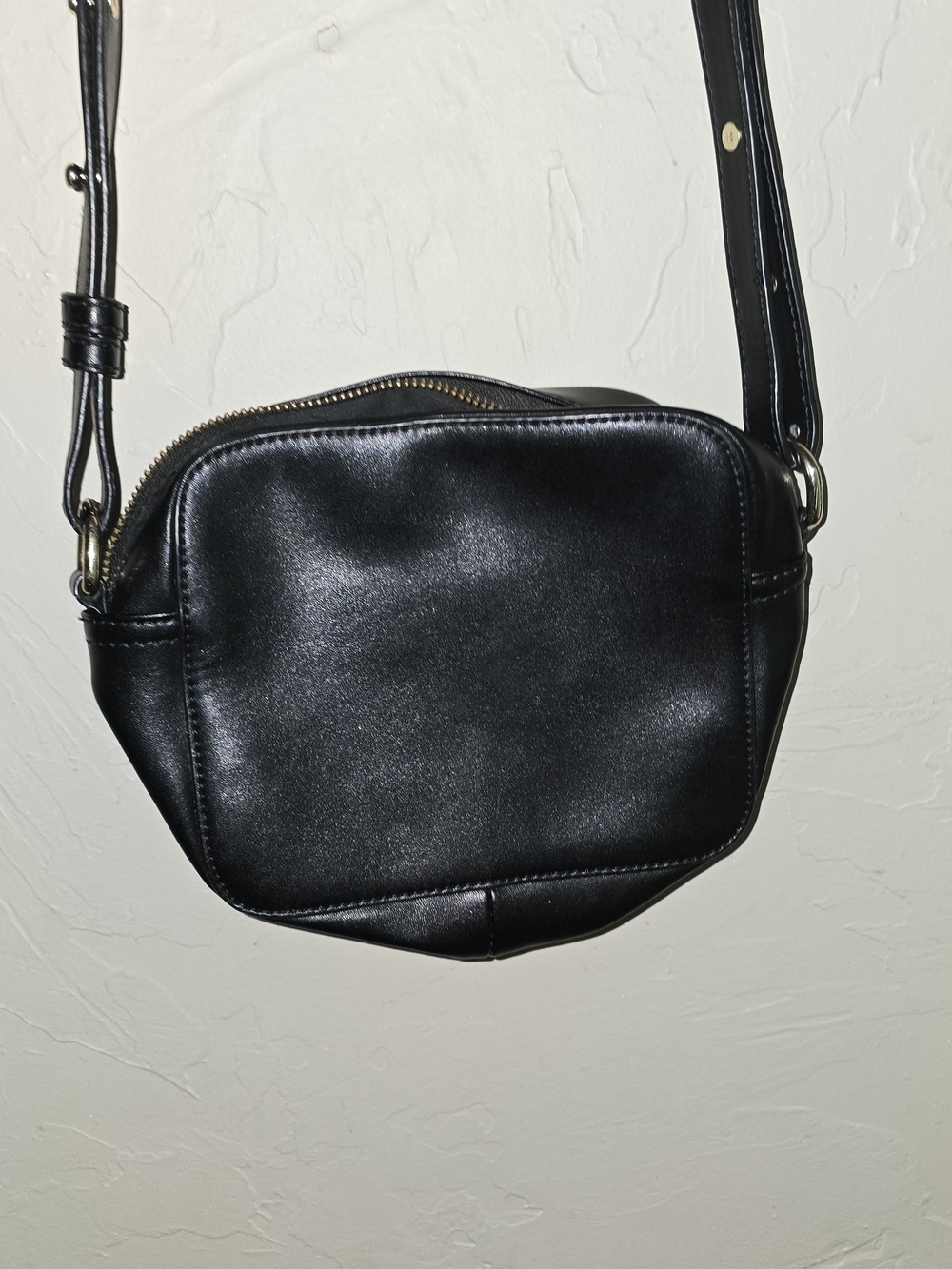 KC Jagger Black Leather Crossbody Bag